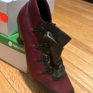Remonte NEW w/ box size 10 or 41 UK womens multi color burgundy black & bronze